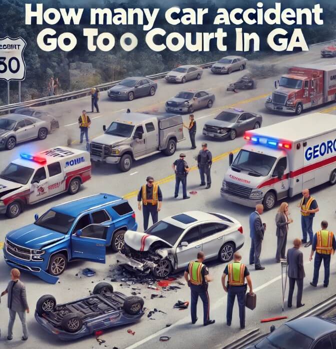 How Many Car Accidents Go to Court in GA