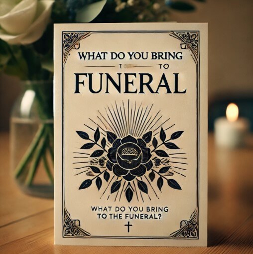 what do you bring to a funeral​